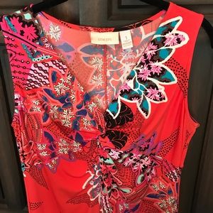 Handkerchief multicolored floral dress